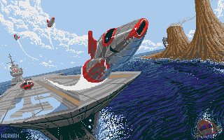 Carrier Command title screen for Atari ST